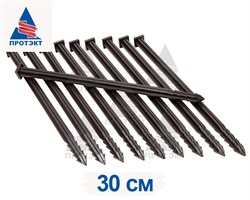 Колышки садовые для бордюрной ленты Протэкт коричневые - фото 20301