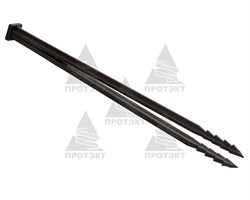 Колышки садовые для бордюрной ленты Протэкт коричневые - фото 20305