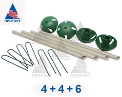 Набор креплений для защиты от птиц, 4+4+6 - фото 20319
