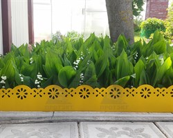 Лента бордюрная садовая Декор БД-15 желтая 15 см х 9 м - фото 20398