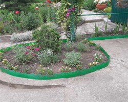 Лента бордюрная садовая Декор БД-15 зеленая 15 см х 9 м - фото 20406