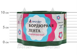 Лента садовая бордюрная Гофра Б-10/9 хаки 10 см х 9 м - фото 20417