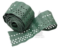 Лента бордюрная садовая Домино БГ-15 хаки 15 см х 9 м - фото 20460