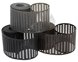 Вентиляционная лента ЛВ-10 черная 10 см x 5 м - фото 20479