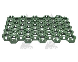 Газонная решетка экопарковка ГР-1/6, 544*336*34 мм, зеленая - фото 20488