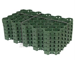 Газонная решетка экопарковка ГР-1/6, 544*336*34 мм, зеленая - фото 20489