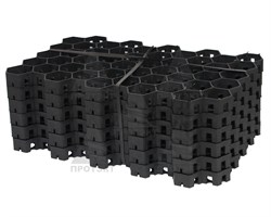 Газонная решетка экопарковка ГР-2/6, 544*336*34 мм, черная - фото 20493