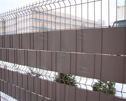 Лента для забора ЛЗ-190, 0,19 х 25 м, коричневая - фото 20588