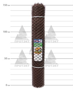 Заборная сетка решетка З-40, 1,5*10 м, коричневая - фото 20666