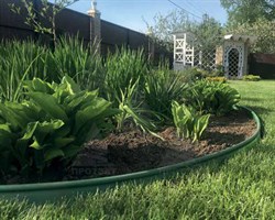 Садовый бордюр КАНТА, высота 0,1 м, оливковый - фото 20985