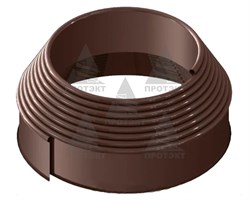 Садовый бордюр КАНТА, высота 0,1 м, коричневый - фото 20989