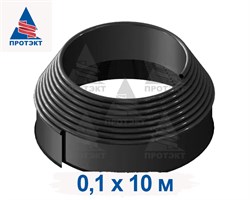 Садовый бордюр КАНТА, высота 0,1 м, черный - фото 20990