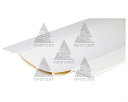 Пластиковый штакетник белый 8*60 см - фото 21023