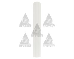 Пластиковый штакетник белый 8 см * 1 м - фото 21026