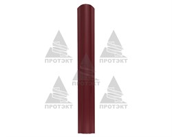 Пластиковый штакетник терракот 8 см * 1 м - фото 21043