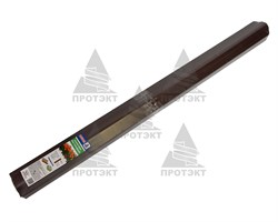 Пластиковый штакетник коричневый 8 см * 1 м - фото 21053