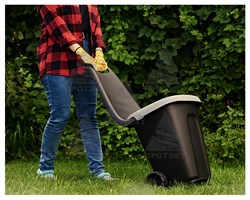 Тележка садовая с крышкой 38 л - фото 21214