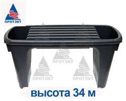 Скамейка перевертыш садовая Протэкт, серая - фото 21226