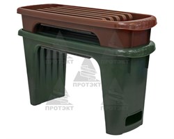 Скамейка перевертыш садовая Протэкт, хаки - фото 21230