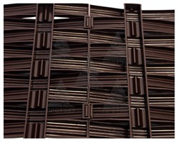 Ограждение для клумб Ива коричневое 25 см - фото 21287