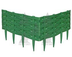 Ограждение для клумб Ива хаки 25 см - фото 21291