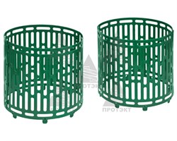 Защита стволов деревьев, набор 4 шт, 20,5 х 34,5 см, зеленый - фото 21387