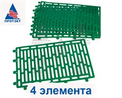 Защита стволов деревьев, набор 4 шт, 20,5 х 34,5 см, зеленый - фото 21391