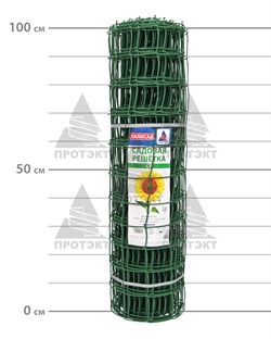 Пластиковая сетка садовая СР-83, 1*20 м, хаки - фото 21543