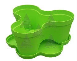 Горшок цветочный тройной - фото 21835