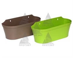 Кашпо пластиковое цветочное - фото 21905