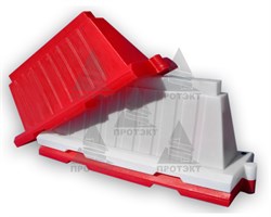 Барьер вкладывающийся БВВ длиной 2 м, красный - фото 21960