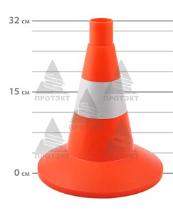 Конус дорожный с 1 светоотражающей полосой КС-1.6 - фото 22015