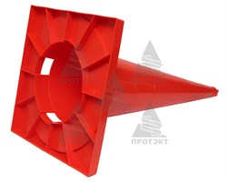 Конус дорожный без полос КС-3.2, цельнолитой - фото 22051