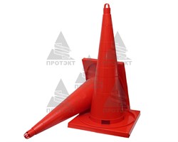 Конус дорожный без полос КС-3.2, цельнолитой - фото 22053