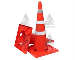 Конус дорожный комбинированный КС-3.6, цельнолитой - фото 22072