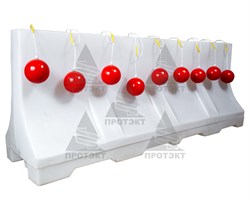 Гирлянда из сигнальных фонарей ФС-12.1 с шагом 3 м - фото 22416