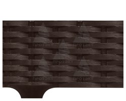 Садовый бордюр Ротанг коричневый 9 см * 4,8 м - фото 22667