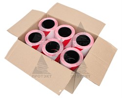 Оградительная лента бело красная Эконом ЛО-200/75 - фото 22691