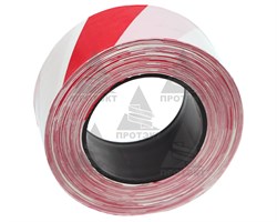 Оградительная лента бело красная Эконом ЛО-250/75 - фото 22698