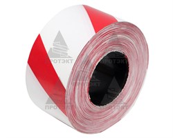 Оградительная лента бело красная Эконом ЛО-500/75 - фото 22703