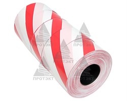Оградительная лента бело красная Стандарт ЛО-500/75 - фото 22722