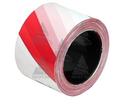 Оградительная лента бело красная Эконом ЛО-100/50 - фото 22767