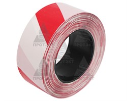 Оградительная лента бело красная Эконом ЛО-200/75 - фото 22769