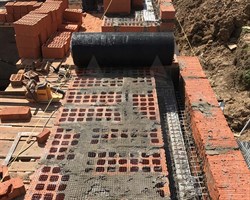 Сетка кладочная Протэкт 25 г/м2, ячейка 6*6 мм, 0,4*100 м, черный - фото 22782