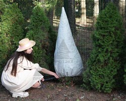 Конус для хвойных растений Протэкт 1 м х 1,2 м белый - фото 22790