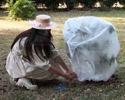 Чехол для кустарников и роз на молнии Протэкт 1,0 м х 1,2 м белый - фото 22916