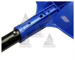 Лопата снеговая пластиковая Эльбрус с черенком - фото 22971