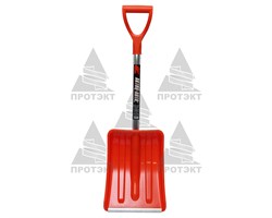 Лопата снеговая пластиковая Актив-Авто с черенком - фото 22975