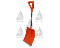 Лопата снеговая пластиковая Актив-Авто с черенком - фото 22976