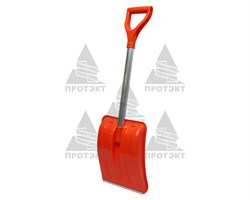 Лопата снеговая пластиковая Актив-Авто с черенком - фото 22978
